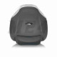 Кофр 410*410*310mm полипропиленовый, съемный, мягкая спинка #E36 (черно-серебристый)