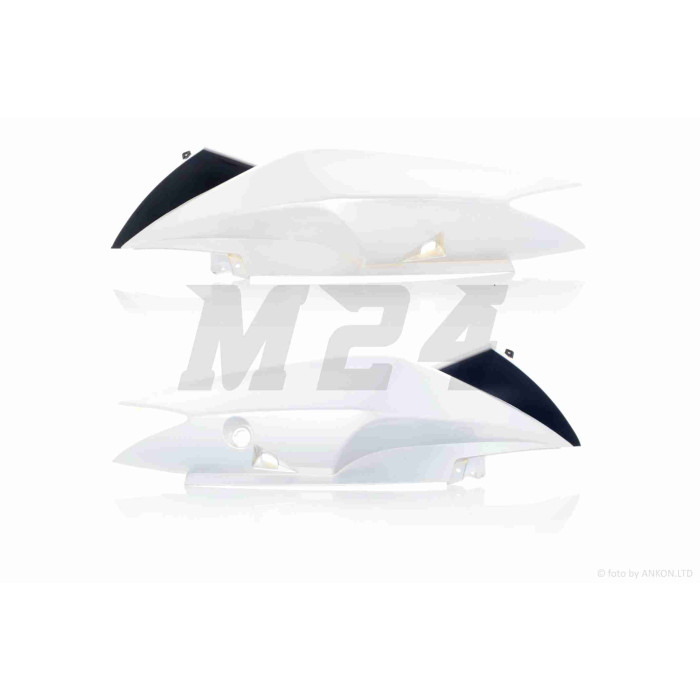 Пластик STORM, PATROL 125 (QM125T-10H) боковини, сірий "SKYMOTO"