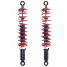 Rear shock absorbers  L340, d12/10, adjustable, black, red spring  "NOBO"