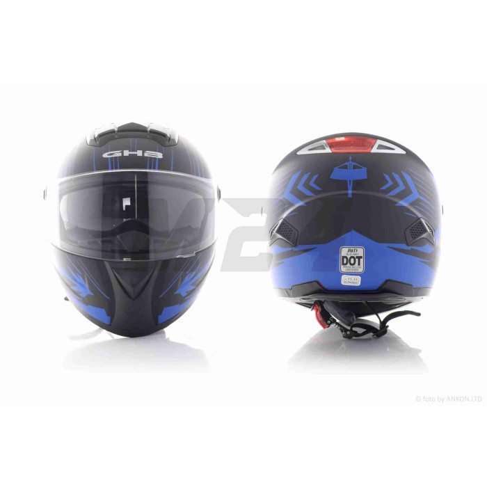 Шолом інтеграл "GHB" #M61-Speedo чорно-синій, L