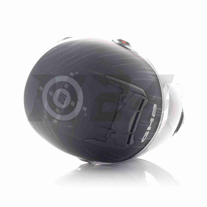 Шолом інтеграл "GHB" #M61-Speedo чорно-сірий, S