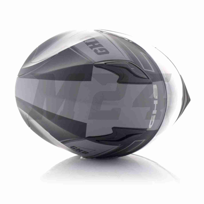 Шолом інтеграл "GHB" #M62-Tunnel чорно-сірий, M
