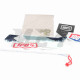 Кросові окуляри "100%" синьо-жовті, візор золотистий