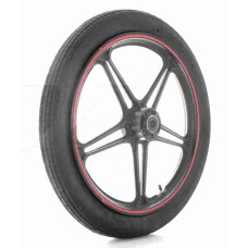 Диск колеса передній 18"-1.6 FLAME 150 у зборі, лите "SKYMOTO" (чорне) +покришка 2.75 #1