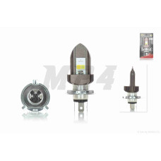 Лампа фари діодна H4 12V-36V 35W 4 кристали, біле/жовте світло "LIPAI"