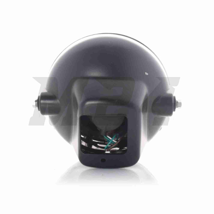 Фара BIRD 125/150 у зборі кругла, чорна, лампа 35/35W "SKYMOTO" (пластик)