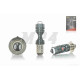 Лампа фари діодна P15D-25-1 12V 35/35W 1 вус, білий/жовтий, лінза, червоний габарит "LIPAI"