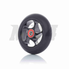 Колесо на самокат із підшипником 608-2RS, металеве, чорне, D100mm #LZ-001