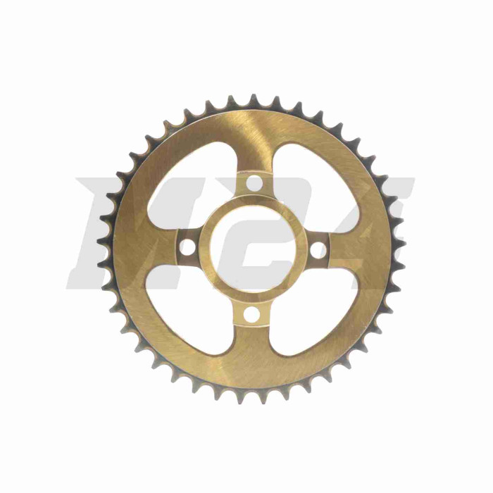 Зірка трансмісії задня 4-90/64, d58 520-43T Enduro "JSBM" (gold/black)