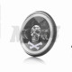 Фара мото діодна, кругла, D177, H4, 2 габарити (білий/жовтий), череп RGB #C121-2P1