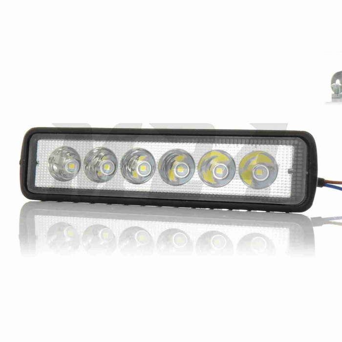 Фара додаткова діодна, балка, 155-40, 12V, 6 діодів "DR"