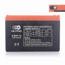 Акумулятор AGM 12V 14A 150-101-99mm 6-DZF-15 тяговий "OUTDO" (електро вело/скутери, 2025)