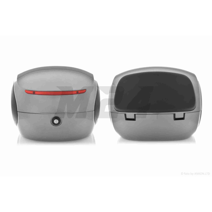 Кофр 32L 350*350*260mm #1737 (сірий глянсовий, крапля)