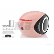 Кофр 32L 350*350*260mm #1737 (рожевий глянсовий, крапля)