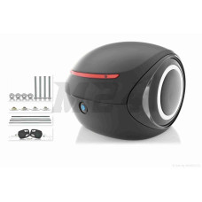 Кофр 32L 350*350*260mm #1737 (чорний матовий, крапля)