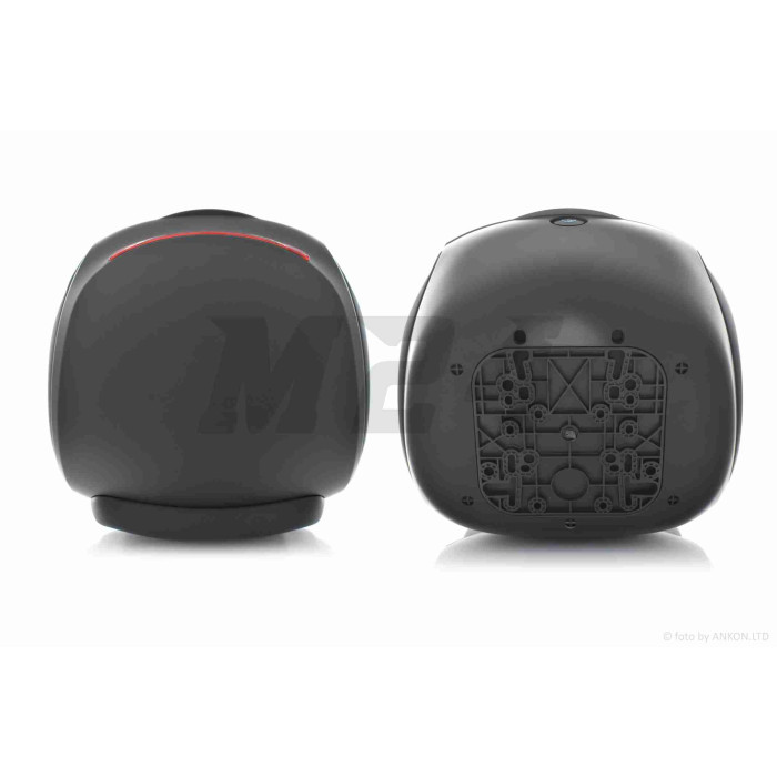Кофр 32L 350*350*260mm #1737 (чорний матовий, крапля)