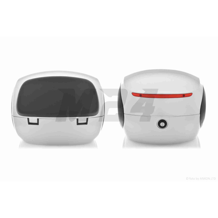 Кофр 32L 350*350*260mm #1737 (світло сірий глянсовий, крапля)