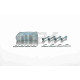 Кофр 54L 410*410*320mm #K30 "SOYO" (чорно-білий, переносний, м'яка спинка)