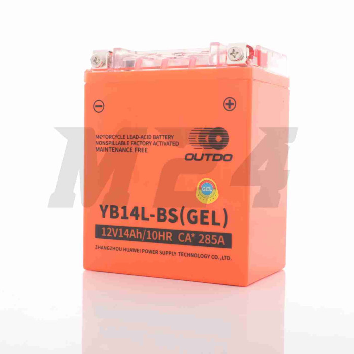 Акумулятор GEL 12V 14A 132-88-164mm YB14L-BS "VLAND" (2024)