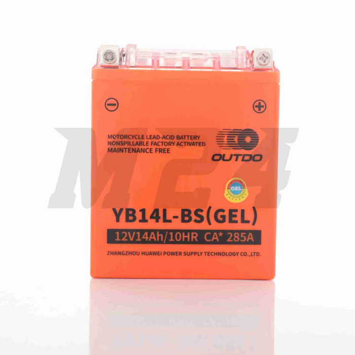 Акумулятор GEL 12V 14A 132-88-164mm YB14L-BS "VLAND" (2024)