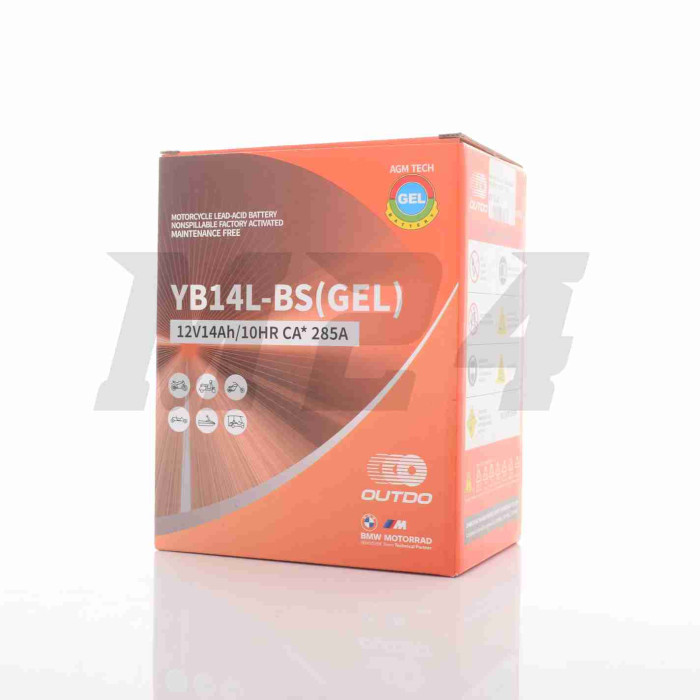 Акумулятор GEL 12V 14A 132-88-164mm YB14L-BS "VLAND" (2024)