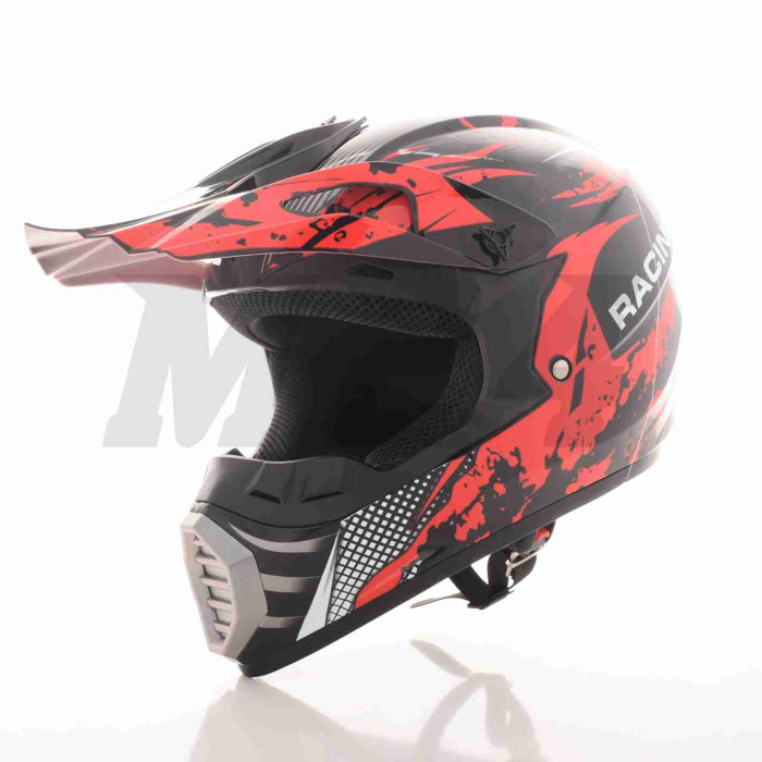Шлем кроссовый "IBK" (#126, красный, XL, RACING)