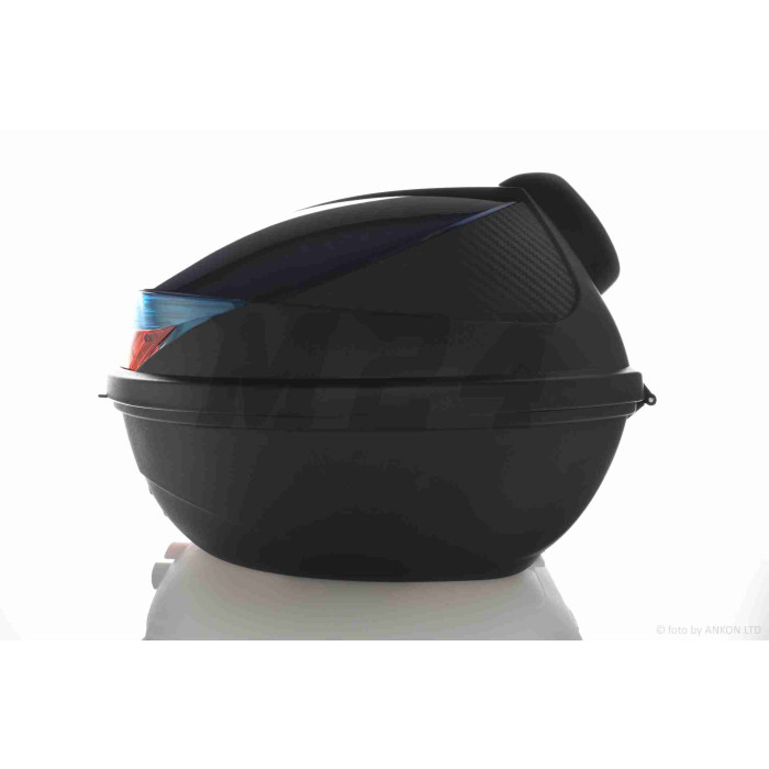 Кофр 54L 410*410*320mm #K30 "SOYO" (чорно-синій, переносний, м'яка спинка)