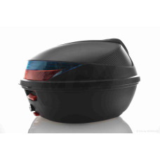 Кофр 54L 410*410*320mm #K30 "SOYO" (чорний матовий, переносний, м'яка спинка)