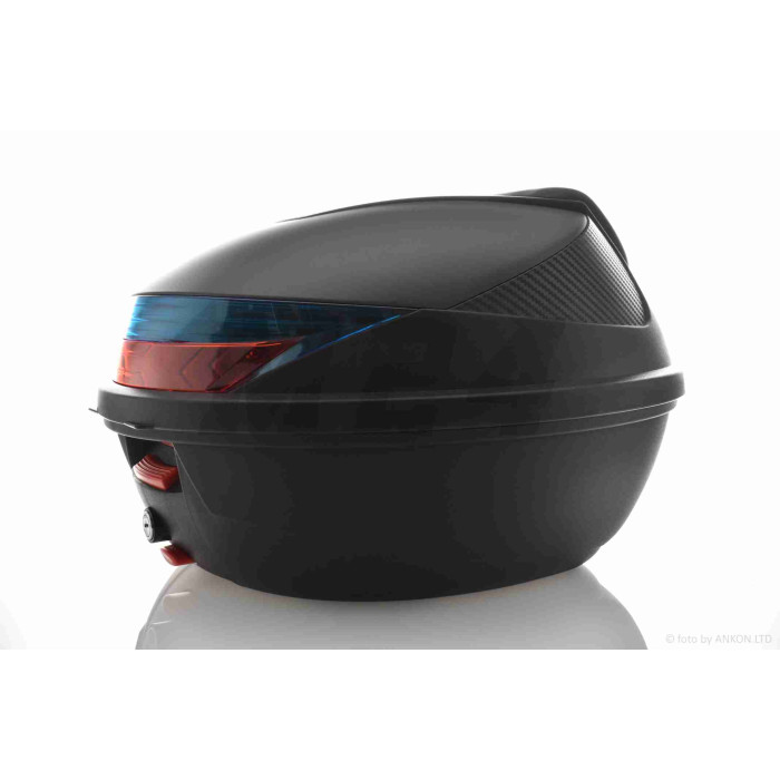 Кофр 54L 410*410*320mm #K30 "SOYO" (чорний матовий, переносний, м'яка спинка)