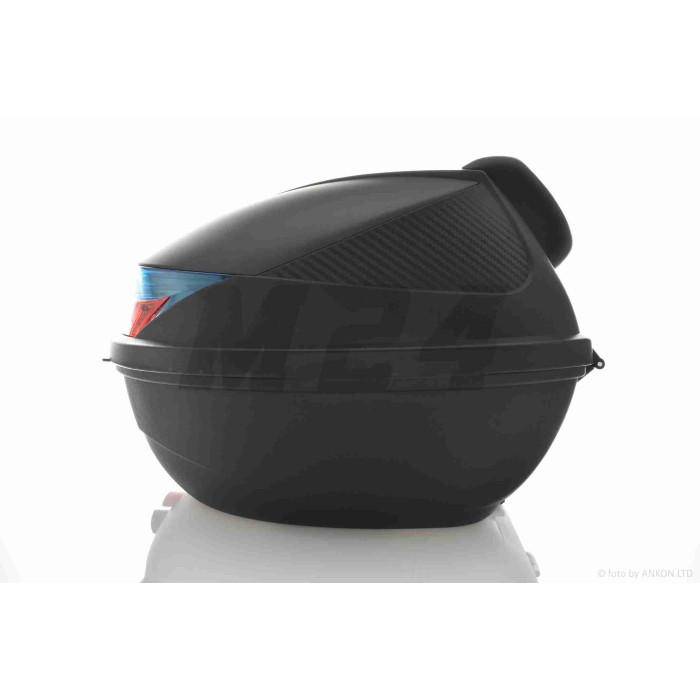 Кофр 54L 410*410*320mm #K30 "SOYO" (чорний матовий, переносний, м'яка спинка)