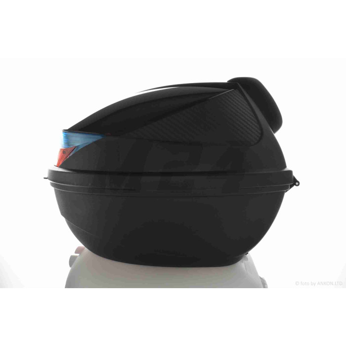 Кофр 54L 410*410*320mm #K30 "SOYO" (чорний глянсовий, переносний, м'яка спинка)