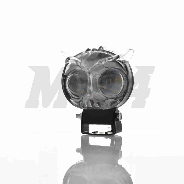 Фара додаткова діодна, пугач, 67-55mm, 9-60V, IP67, біле/жовте світло, мультирежим