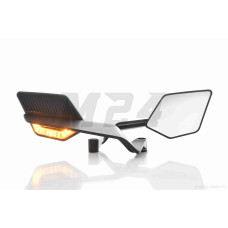 Дзеркала M8/10 R+R+L складані, з поворотами #ПЕРО (чорні)