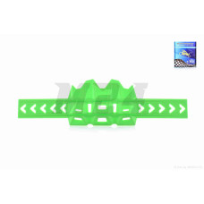 Накладка глушника (захист банки) термостійка мото, 45-110/388mm "LIPAI" (зелена)