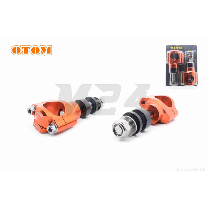 Кронштейни кріплення керма CNC d28 "OTOM" (помаранчеві)
