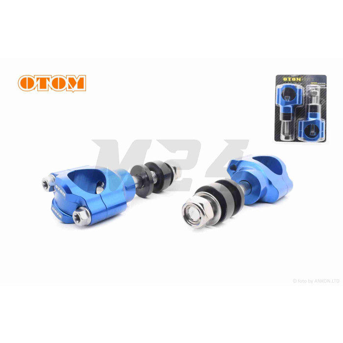 Кронштейни кріплення керма CNC d28 "OTOM" (сині)