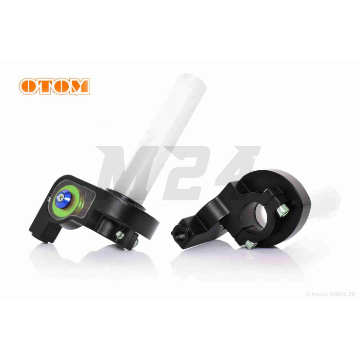Ручка газа короткоходная "OTOM" (зеленая)