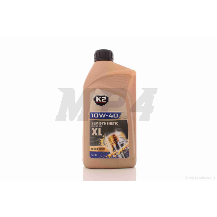Олія моторна 4T, 1л, 10W40, напівсинтетика (TURBO DIESEL) "K2" ПОЛЬЩА