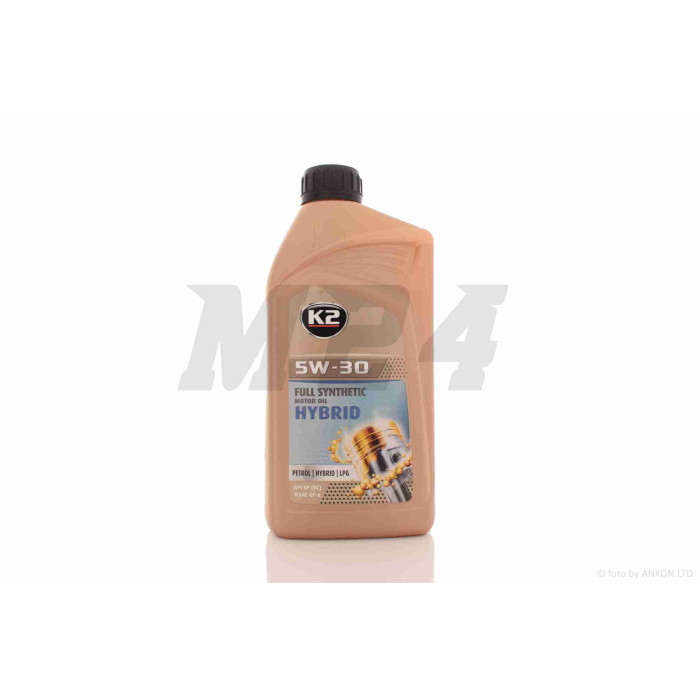 Олія моторна 4T, 1л, 5W30, синтетика (MOTOR OIL HYBRID) "K2" ПОЛЬЩА