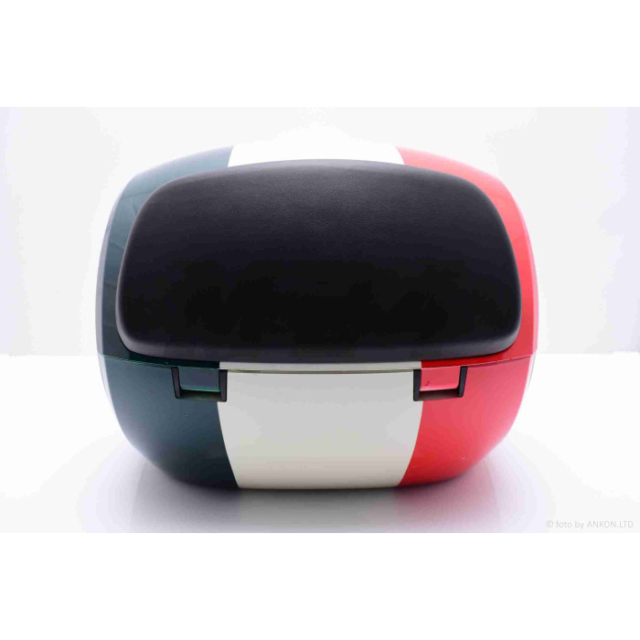 Кофр 32L 35*35*26cm #крапля "LIPAI" (#1737, червоно-біло-зелений глянсовий)