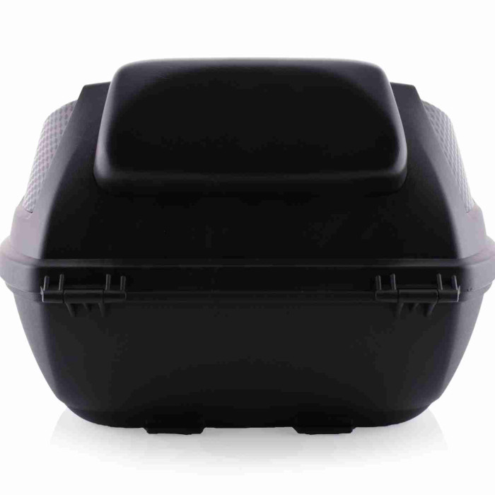 Кофр 54L 410*410*320mm #K30/2057 "LIPAI" (чорний з патерном, переносний, м'яка спинка)