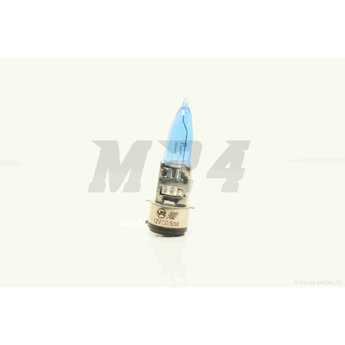 Лампа фари H6 (BA20D) 12V 50/50W синя "VR"