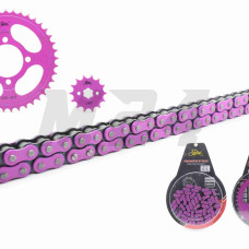 Зірки трансмісії пара Delta 428-14/41 + ланцюг 98L #PRO "LIPAI" (PURPLE)
