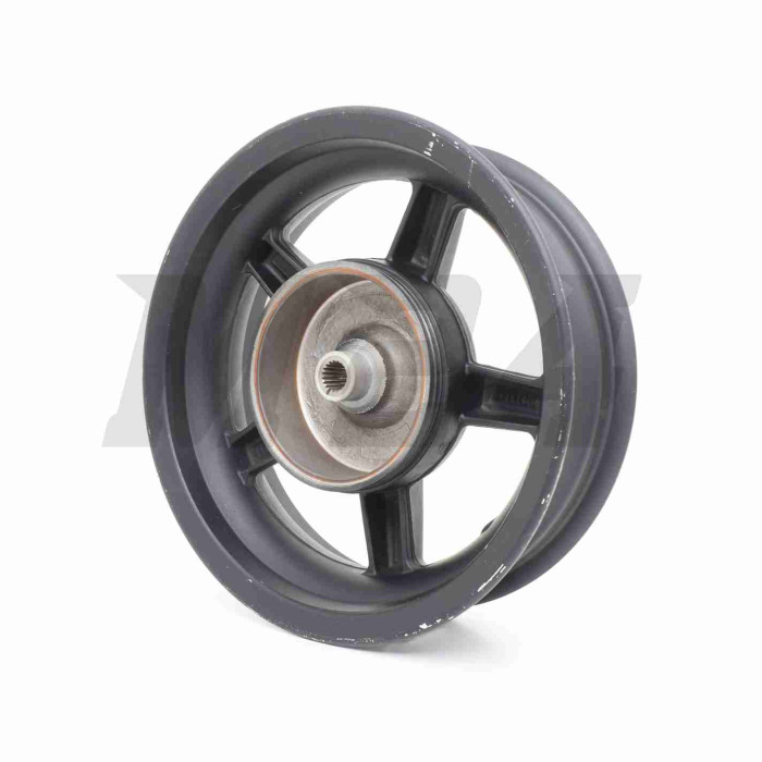 Диск колеса задний 12"-3.50 литой, 19 шлицов, 5 спицы, барабан 130mm (ZW150T-8)