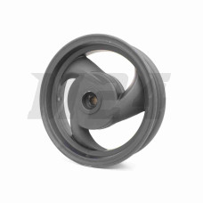 Диск колеса задний 10"-2.50 литой, 19 шлицов, 3 спицы, барабан 110mm (ZW50QT-7)