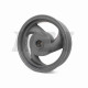 Диск колеса задний 10"-2.50 литой, 19 шлицов, 3 спицы, барабан 110mm (ZW50QT-7)