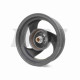 Диск колеса задний 10"-2.50 литой, 19 шлицов, 3 спицы, барабан 110mm (ZW50QT-7)