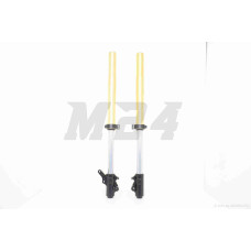 Амортизатори передні (пір'я) JL200GY-2C диск, перевернута, шток d37 (золотисті)