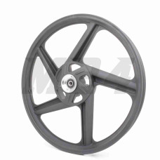 Диск колеса передній 18"-1.40 CITY STAR d12, литий, дискове гальмо, 5 променів, чорний (LX125-71A)