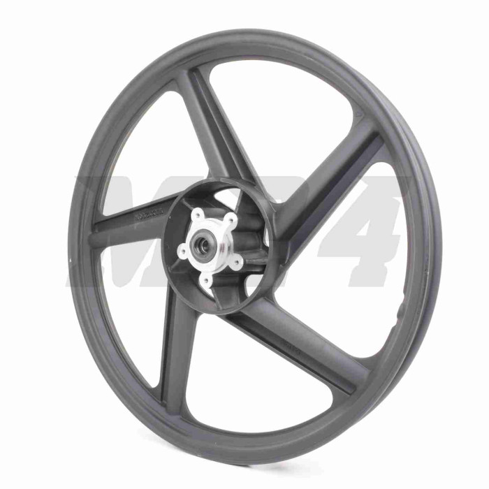 Диск колеса передній 18"-1.40 CITY STAR d12, литий, дискове гальмо, 5 променів, чорний (LX125-71A)